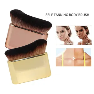 LOGOTIPO personalizado Self Tanning Aplicador Escova Foundation Body Maquiagem Escova Self Tanner Creme Bronzer Escova