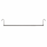 Porte-vêtements de balcon minimaliste moderne rotatif et pliable avec corde à linge rétractable en acier inoxydable, largeur réglable, pour pantalons détachables
