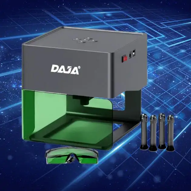 DAJA DJ6 Desktop Durable Model 5,5 W Power Machines Ropa Grabado láser Máquina cortadora Lase