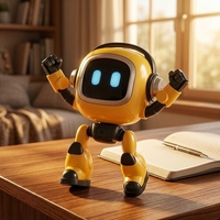 Jouet robot intelligent, commande vocale en 37 langues, éducation précoce interactive, fabriqué en plastique, kit de châssis éducatif IA.