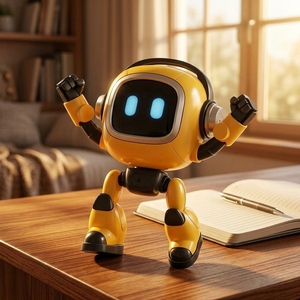 Jouet robot intelligent, commande vocale en 37 langues, éducation précoce interactive, fabriqué en plastique, kit de châssis éducatif IA. - Product Image 1