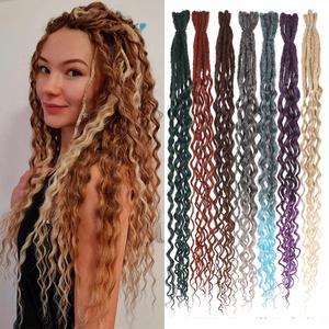 Extensions de dreadlocks synthétiques à double extrémité de 24 pouces, 5 brins, style hippie pour femmes - Product Image 1
