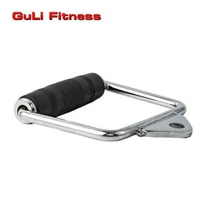 Guli <span class=keywords><strong>Fitness</strong></span> Single D Griff mit Gummi handgriff und einem zusätzlichen Karabiner haken Gym Exercise Cable Machine Attachment - Product Image 6