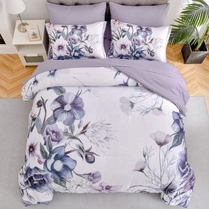 <span class=keywords><strong>Set</strong></span> di Biancheria da Letto in Poliestere con Stampa Floreale Personalizzata, Tasche Profonde 12 Pollici, Microfibra Ultra Morbida per Camera da Letto, Servizio OEM ODM - Product Image 1