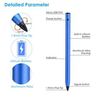 Actif Stylets Tactiles Pointe Fine En Métal Électronique Stylets Stylo À Bille pour <span class=keywords><strong>iPad</strong></span>, smartphone, PC - Product Image 2