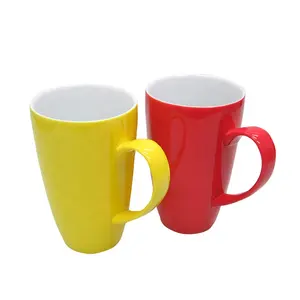 En gros Coloré Réutilisable Tasse Tasse À Café En Porcelaine Tasse En Céramique Tasse