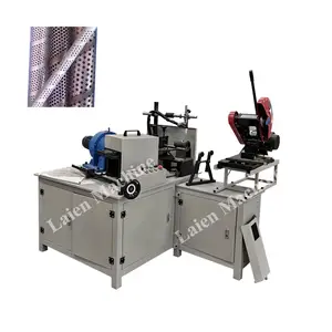 Oil filter inner and outer metal mesh automatic flattening cutting rolling and welding machine machine