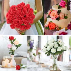 Rosas Artificiales de Seda Multicolores al por Mayor, Nuevo Estilo, Decoración para Oficina, Hogar, Bodas, Día de la Madre, Eventos al Aire Libre - Product Image 5