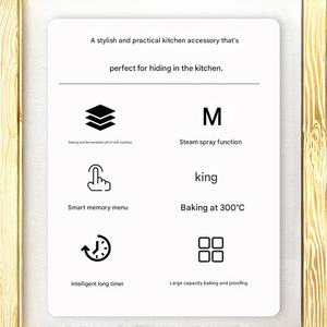 <span class=keywords><strong>Four</strong></span> <span class=keywords><strong>combiné</strong></span> compact avec ventilateur de convection supérieur et armoire de levage inférieure, idéal pour cuisine privée et petites cuisines - Product Image 5