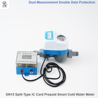 Compteur d'eau intelligent à carte IC prépayée haute précision, structure séparée, affichage à distance, R80 IP68, compteurs de débit mécaniques