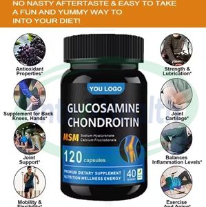 Ausreson Etiqueta Privada glucosamina MSM sulfato de condroitina suplemento para articulaciones cápsulas de glucosamina condroitina - Product Image 3