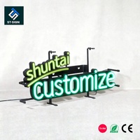 Lettres de néon LED personnalisées pour intérieur, logo personnalisé, hôtels, centres commerciaux, décoration, publicité directionnelle, éclairage étanche IP65