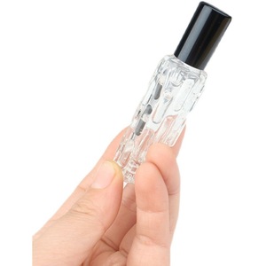 Botella de Vidrio Roll-On de 10 ml, Rectangular, Grabada, para Muestras de Perfume y Aceites Esenciales, Envase Cosmético Portátil y Vacío - Product Image 4