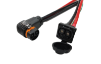 Connecteur Électrique pour Moto Électrique Étanche IP67 Mâle-Femelle Longueur de Câble Personnalisée 2+8-120A Prise de Charge Résistante