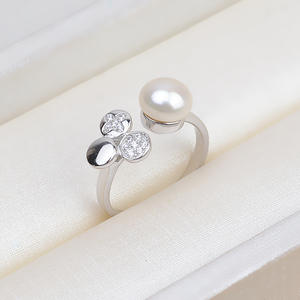 Anillo Abierto de Plata S925 para Mujer, Ajustable, para DIY, Accesorio para Anillo de Perlas, Soporte Vacío 86 - Fornituras y Componentes de Joyería - Product Image 3