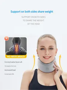 PAIDES Esponja Cuello Soporte Ortopédico Columna vertebral Cuello Tirantes Soporte Aliviar el dolor envoltura soporte cuello Productos de salud
