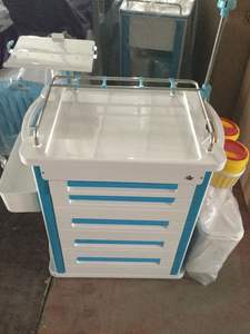 브레이크 고급스러운 바퀴 응급 및 클리닉 장치 MT 병원 트롤리 의료 응급 복근 충돌 카트 - Product Image 4