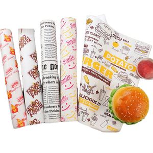 Wholesale Custom Coated Eco-Friendly <b>Disposable</b> Greaseproof Food Packaging Paper for Burger Pizza <b>Barbecue</b> - Product Image 6