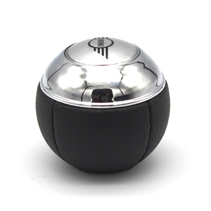 Mini pomo de cambio de cuero con logotipo para coches Mini, diseño ergonómico - Product Image 2