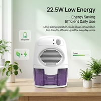 Déshumidificateur de bureau compact MD819, fonctionnement simple, arrêt automatique, sûr pour un usage domestique
