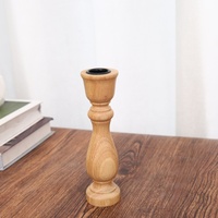 Porte-bougie en bois poli de qualité supérieure, formes variées, accessoires modernes pour table, porte-bougie pour la décoration de la maison, des hôtels et des restaurants