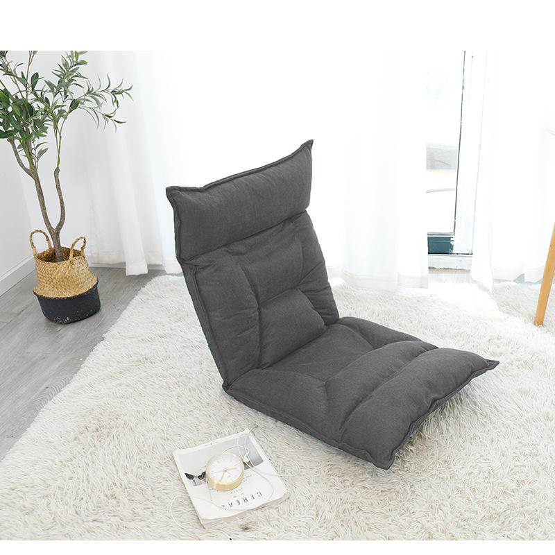 ผ้าฝ้ายผสมลินินสีเทาเข้ม มาพร้อมถุงเก็บของ