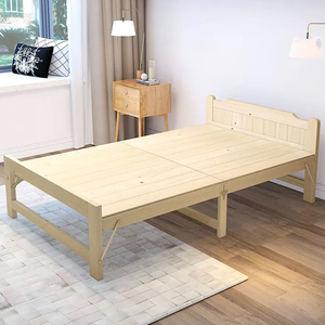 Kainice Tùy Chỉnh Thiết Kế Hiện Đại Duy Nhất Rắn Gỗ Gấp Giường Tiết Kiệm Không Gian Trẻ Em Của Phòng Ngủ Giường - Product Image 4