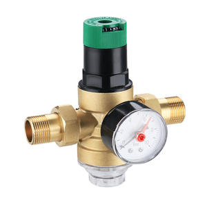 Vanne de réduction de pression d'eau en laiton à double union compatible Honeywell, fabriquée pour stabiliser la pression d'eau - Product Image 1