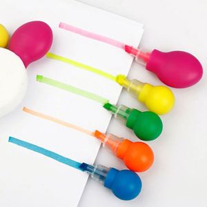 Ensemble de stylos surligneurs fluorescents à séchage rapide, marque personnalisée, design créatif, encre permanente imperméable, pointe de pinceau oblique, colorés - Product Image 4