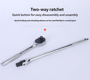 24Pcs Ổ Đĩa Tác Động Ổ Cắm Cờ Lê Thiết Lập Phổ Ratcheting OEM Ô Tô Hộ Gia Đình Công Cụ Tay Hoạt Động Chrome-Vanadi Thép - Product Image 4