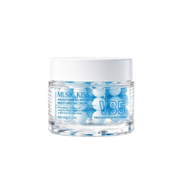 Crème Visage OEM Personnalisée 60g aux Perles de Vitamine B5 Bleues, Apaisante, Réparatrice et Hydratante pour Peaux Sensibles