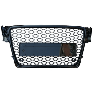 Grille de calandre sport en maille noire brillante en nid d'abeille pour A4 S4 B8 2008 <span class=keywords><strong>2010</strong></span> 2011 2012 Style <span class=keywords><strong>RS4</strong></span> - Product Image 1