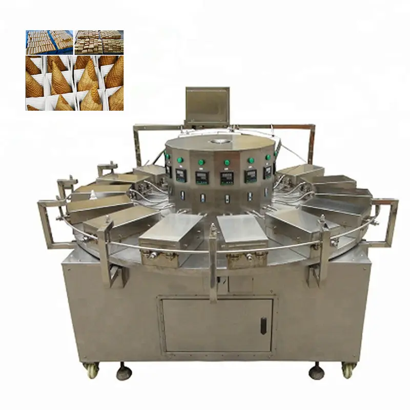 Fully Automatic Wafer Biscuit Making Machine Egg Biscuit Roll Machine