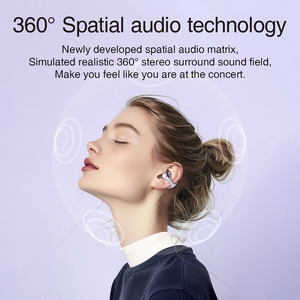 Audífonos Inalámbricos TWS HM-11 con Clip para Oreja, Diseño Abierto, Sonido Estéreo de Alta Fidelidad, para Deportes, Compatibles con 2 Dispositivos, Novedad 2024 - Product Image 3
