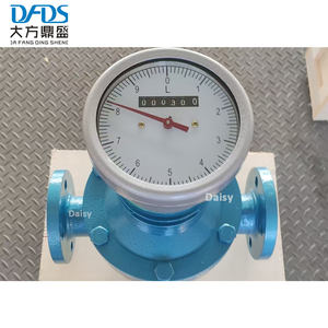 高精度高粘度140度オイル6インチDN25鋳鉄機械オーバルギアフローメーターディーゼル燃料用 - Product Image 1