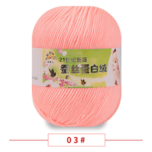 50g/boule fil de <span class=keywords><strong>coton</strong></span> lait épais 6 couleurs bébé fil crochet bébé fil pour tricot à la main - Product Image 6