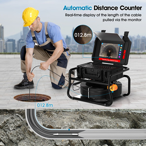 10.1 pouces HD écran tactile 512HZ Sonde/émetteur égout vidange <span class=keywords><strong>endoscope</strong></span> 16GB carte vidéo Audio enregistrement tuyau caméra Inspection - Product Image 4