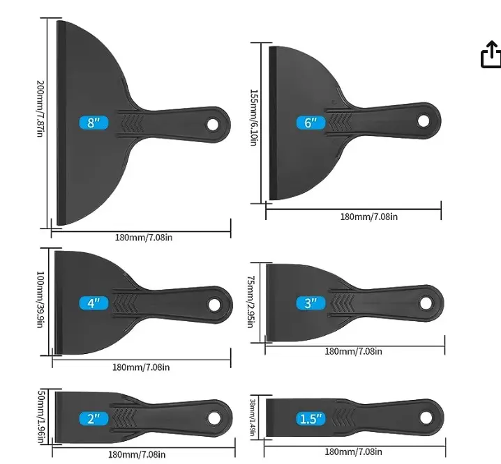Spatola di plastica cazzuola per carta da parati in plastica raschietto per mastice raschietto in Silicone raschietto per pellicola per automobili