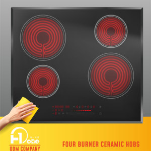 Placa de Cocina Vitrocerámica Eléctrica Radiante Grande de 4 Quemadores H-One, Negra, 60 cm, Integrada - Product Image 6