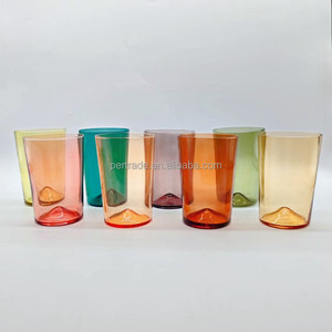 Taza de cristal multicolor de 12 oz, tazas de cerveza <span class=keywords><strong>IPA</strong></span> de alta calidad, taza de vidrio de cerveza Highball colorida para fiesta, boda, Hotel - Product Image 4