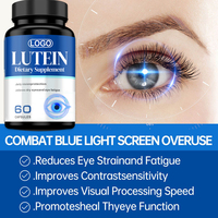 Capsules de Lutéine Vitamines Oculaires Vision Avancée Complexe Myrtille Plus Ginkgo Eyebright Gélules Molles Zeaxanthine Lutéine