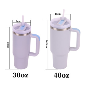 <span class=keywords><strong>Tumbler</strong></span> Sportivo da 40oz in Acciaio Inox a Doppia Parete Isolato con Manico e Cannuccia per Sublimazione, Magazzino USA Topnovo - Product Image 2
