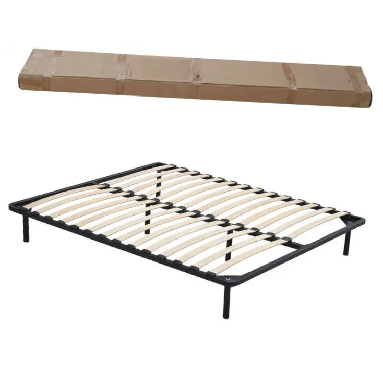 Commercial double size bed frame with 30*30mm rectangular tube