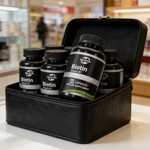 แคปซูลไบโอติน 10000MCG สำหรับดูแลสุขภาพผมและผิว ผลิตภัณฑ์เสริมอาหาร ยี่ห้อ OEM รับผลิตแบบ Private Label ขายส่ง - Product Image 4
