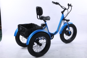 Tricycle électrique à pneus larges 20" * 4.0", 48V 500W, traction avant, 7 vitesses, frein à disque hydraulique - Product Image 5