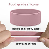 Bandes de transport antidérapantes en silicone pour bouteilles, personnalisables avec logo, réutilisables et compatibles lave-vaisselle