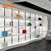 Boutique Handbag Store Intérieur Design personnalisé Armoire de présentation murale arrière en MDF