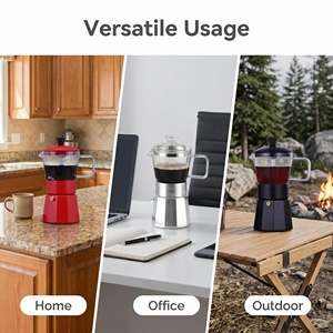 <span class=keywords><strong>Percolateur</strong></span> à expresso portable 120/240/360 ml, pour la maison, la cuisine, utilisation sur comptoir, service OEM, cafetière Moka - Product Image 4