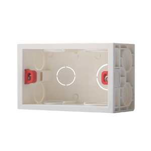 กล่องรวมสายไฟแบบฝังผนัง 2 ช่อง ยี่ห้อ Ouben สำหรับป้องกันสายไฟฟ้า วัสดุ UPVC พร้อมอุปกรณ์เสริม - Product Image 2