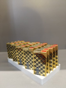 Briquet à gaz coupe-vent à flamme bleue, en métal, rechargeable, <span class=keywords><strong>électronique</strong></span> tactile, pour cigares, idéal pour l'extérieur, avec coffret cadeau - Product Image 2